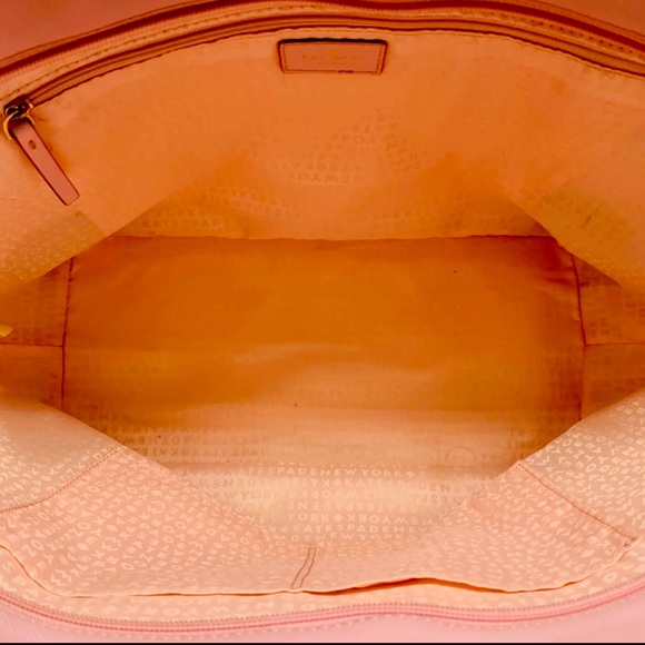 Kate Spade Pink Polka Dot Tote Pocketbook - Picture 5 of 13
